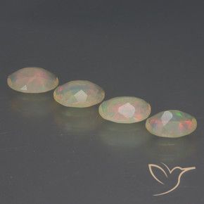 1.48克拉天然蛋白石，椭圆形，透明
