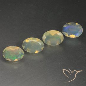 1.43克拉天然蛋白石，椭圆形，透明