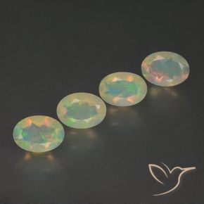 1.69克拉天然蛋白石，椭圆形，透明
