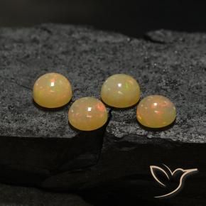 6.07克拉天然蛋白石，圆形的，半透明