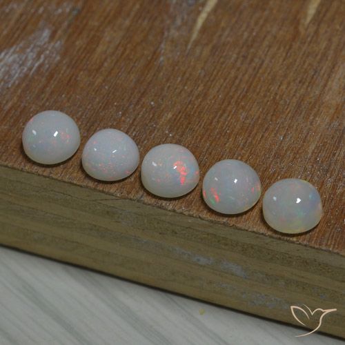 8.36ctw 天然 彩色 蛋白石, 圆形的, 半透明