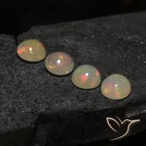 5.36克拉天然蛋白石，圆形的，透明