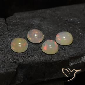 5.36克拉天然蛋白石，圆形的，透明