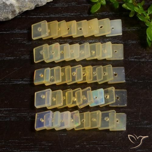 5.59克拉天然蛋白石，正方形，透明