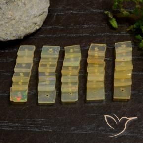 5.96克拉天然蛋白石，正方形，透明