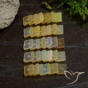 5.75克拉天然蛋白石，正方形，透明