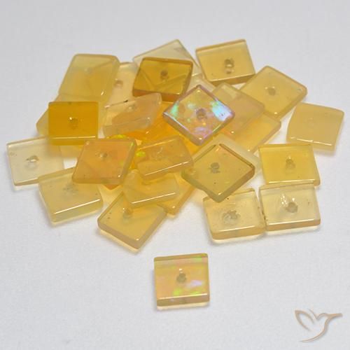 5.62克拉天然蛋白石，正方形，透明