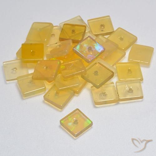 5.62克拉天然蛋白石，正方形，透明