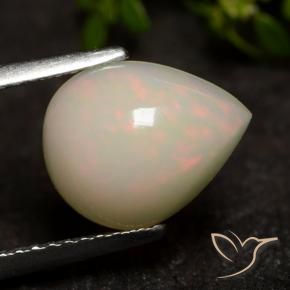 1.73克拉天然蛋白石，梨形，半透明