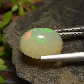 1.46克拉天然蛋白石，椭圆形切割，半透明