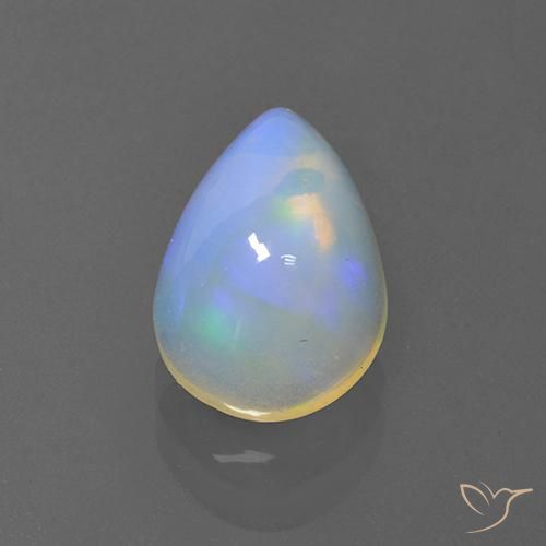 1.86克拉天然蛋白石，梨形，透明