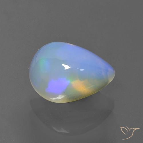 1.86克拉天然蛋白石，梨形，透明