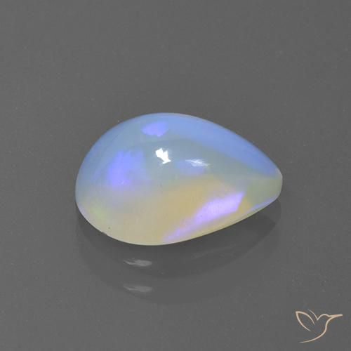 1.86克拉天然蛋白石，梨形，透明
