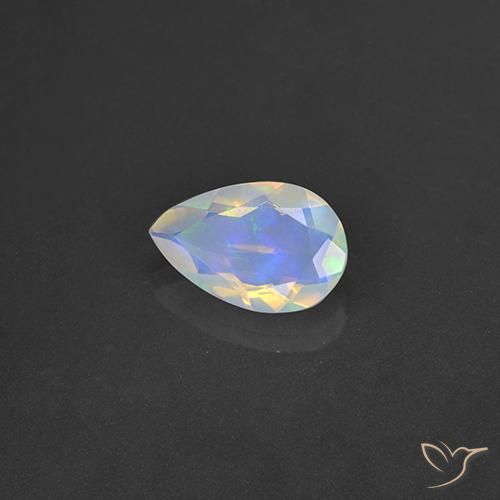 1.53克拉天然蛋白石，梨形，透明