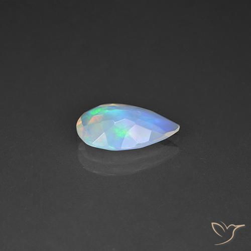 1.53克拉天然蛋白石，梨形，透明