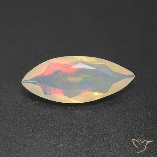 1.68克拉天然蛋白石，榄尖形，透明