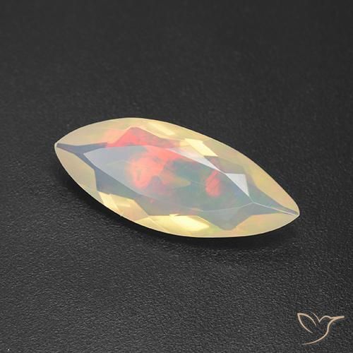 1.68克拉天然蛋白石，榄尖形，透明