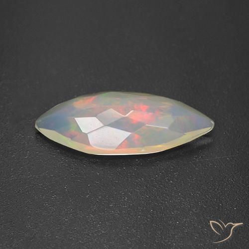 1.68克拉天然蛋白石，榄尖形，透明