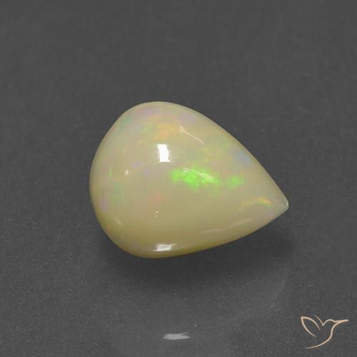 1.70克拉天然蛋白石，梨形，半透明
