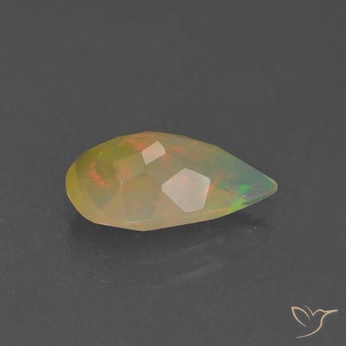 1.29克拉天然蛋白石，梨形，透明