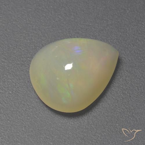 1.55ct 天然 彩色 蛋白石, 梨形, 半透明