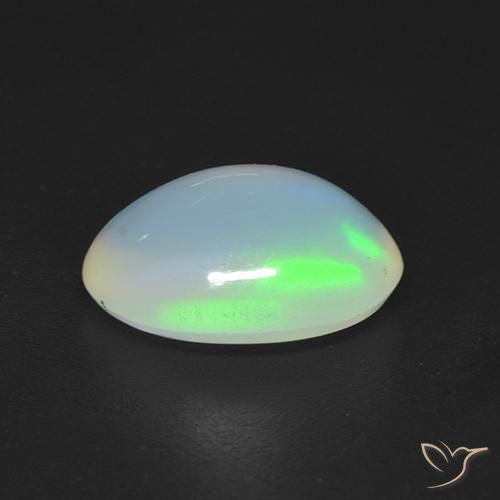 1.43克拉天然蛋白石，椭圆形，透明