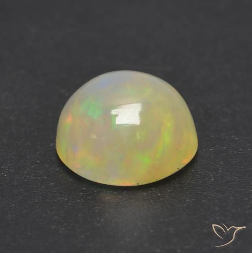 0.94克拉天然蛋白石，圆形的，透明