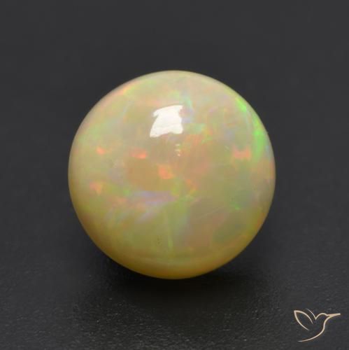 1.10克拉天然蛋白石，圆形的，半透明
