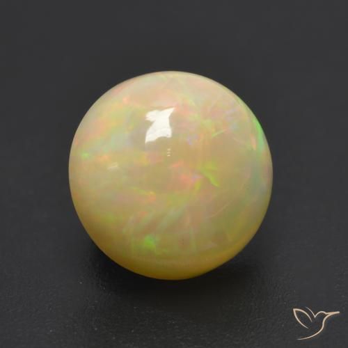 1.10克拉天然蛋白石，圆形的，半透明