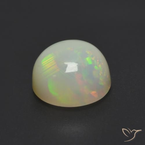 0.82克拉天然蛋白石，圆形的，半透明