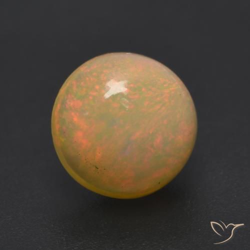 1.05克拉天然蛋白石，圆形的，半透明