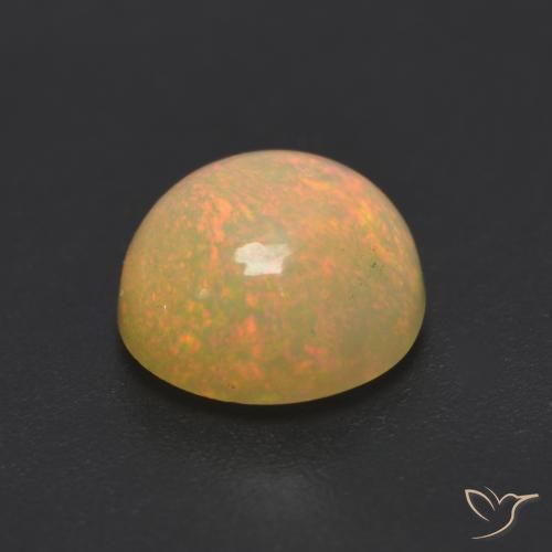 1.05克拉天然蛋白石，圆形的，半透明