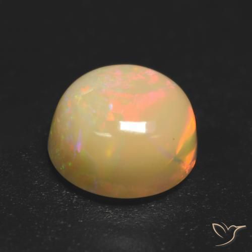 0.89克拉天然蛋白石，圆形的，半透明