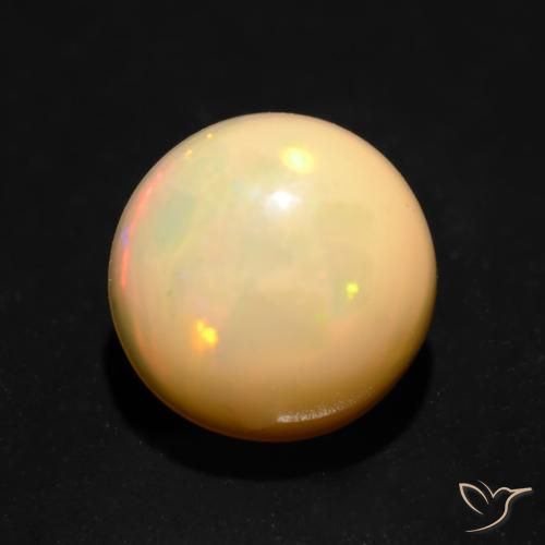 1.10克拉天然蛋白石，圆形的，半透明