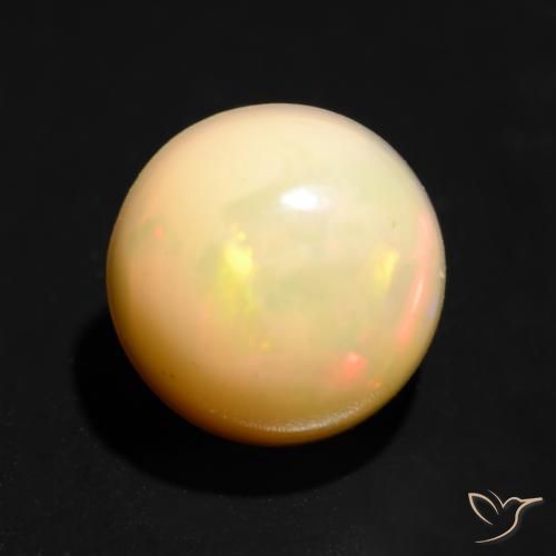 1.10克拉天然蛋白石，圆形的，半透明
