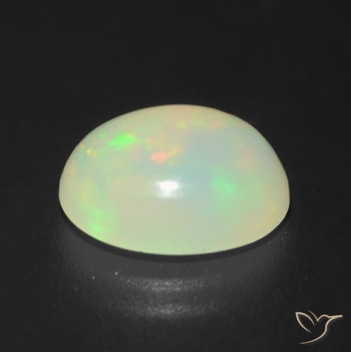 1.15克拉天然蛋白石，椭圆形，半透明