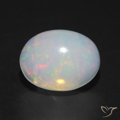 1.22ct 天然 彩色 蛋白石, 椭圆形, 透明