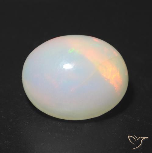 1.41ct 天然 彩色 蛋白石, 椭圆形, 半透明