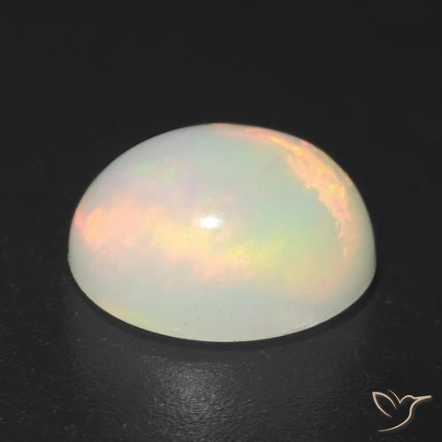 1.41克拉天然蛋白石，椭圆形，半透明