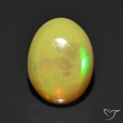 1.14ct 天然 彩色 蛋白石, 椭圆形, 半透明
