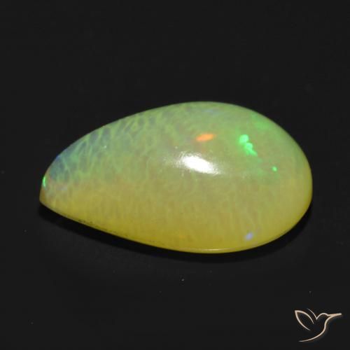 0.60克拉天然蛋白石，梨形，透明