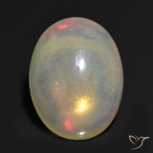 1.16ct 天然 彩色 蛋白石, 椭圆形, 透明