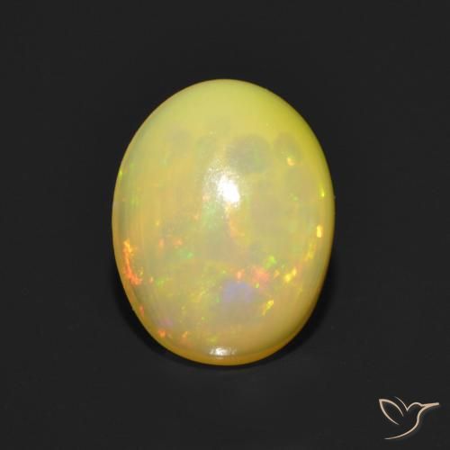 1.15ct 天然 彩色 蛋白石, 椭圆形, 透明