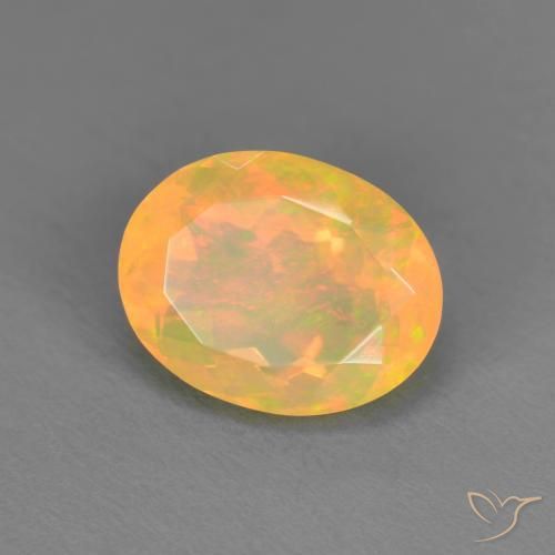 1.43克拉天然蛋白石，椭圆形，半透明