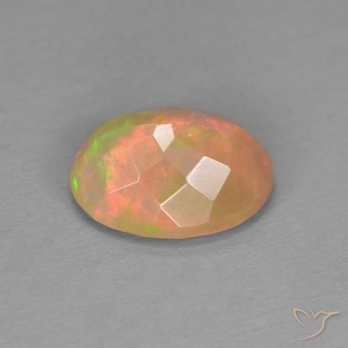 1.24克拉天然蛋白石，椭圆形，半透明