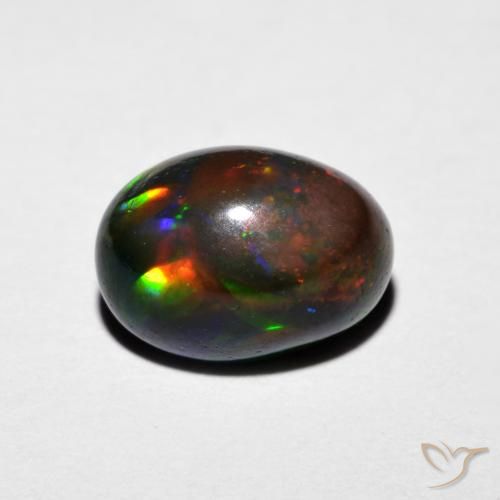 1.29ct 天然 彩色 蛋白石, 椭圆形, 不透明