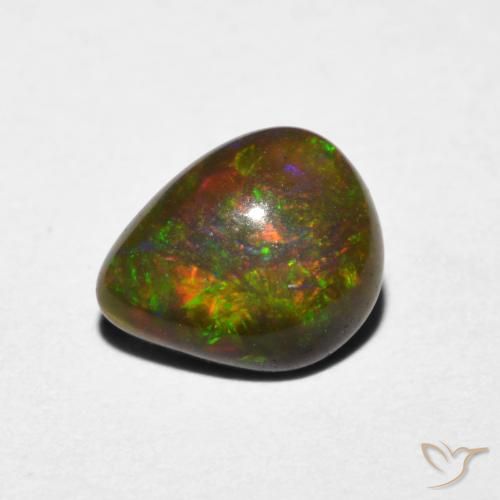 0.70ct 天然 彩色 蛋白石, 梨形, 半透明