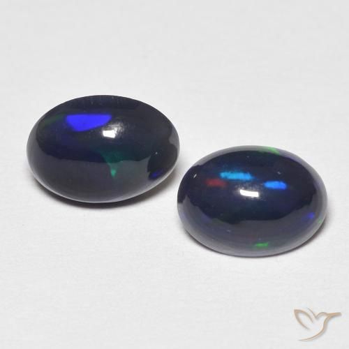 0.85ctw 天然 彩色 蛋白石, 椭圆形, 不透明