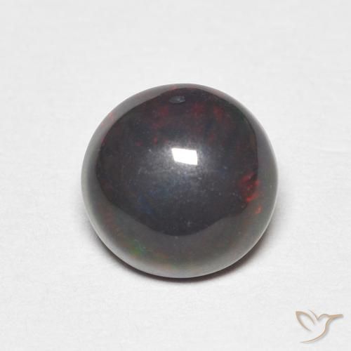 0.89ct 天然 彩色 蛋白石, 圆形的, 不透明