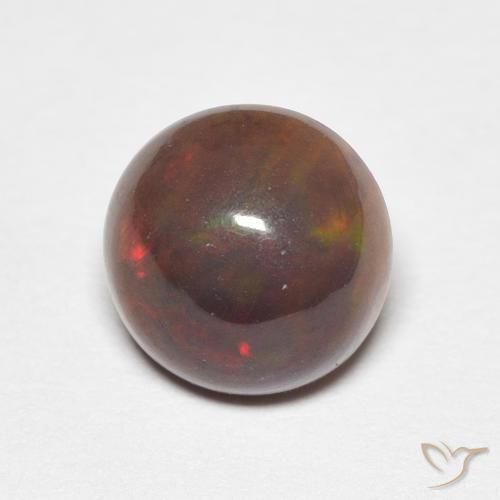 1.22ct 天然 彩色 蛋白石, 圆形的, 不透明